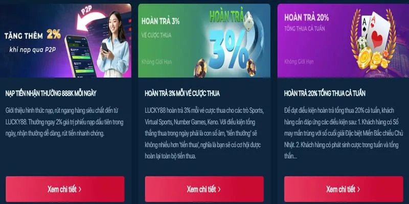 Ưu đãi nạp lại hàng ngày tại oxy88